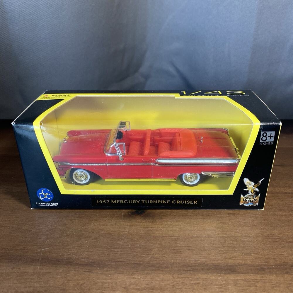 1957 Mercury Turnpike Cruiser Red 1:43 Die Cast Car By Road Signature - Read